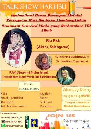 Talk Show Hari Ibu