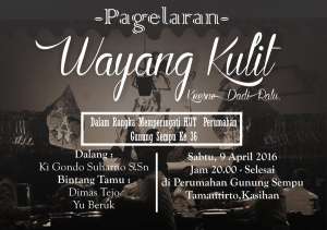 Pagelaran wayang kulit di Perum Gunung Sempu, Kasihan, Bantul | Gratis |087839806139