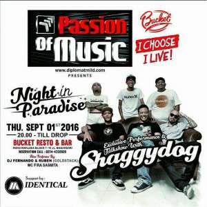 Night in Paradise |Talkshow with Shaggydog |Kamis, 01 September 2016 20.00 WIB| Bucket Resto & Bar Babarsari