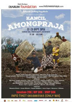 "Kancil Amongpraja" by Kethoprak Tjonthong Yogyakarta | 12 - 13 September 2016 | TBY | 19.30 WIB