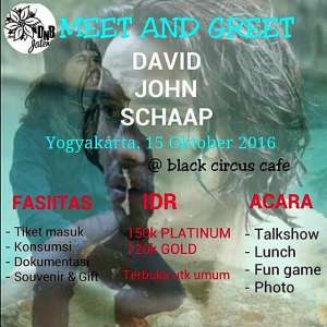 Meet & Greet David John Schaap | 15 Oktober 2016 | @blackcircuscafe