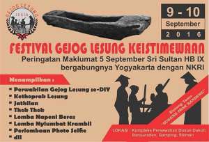 GEJOG LESUNG KEISTIMEWAAN | 09 - 10 SEPTEMBER 2016 | Kompleks Persawahan Dusun Dukuh, Banyuraden, Gamping