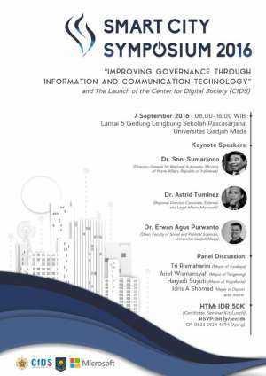 Smartcity Symposium 2016 | Lantai 5 Gedung lekung Sekolah pasca Sarjana UGM