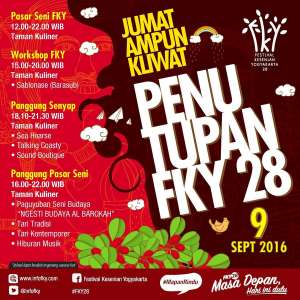 Jumat Ampun Kliwat Penutupan FKY 28 | 09 September 2016 | Taman Kuliner Condong Catur