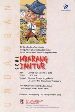 Pameran Seni Mbarang Jantur | 16 - 23 September 2016 | Bentara Budaya Yogyakarta