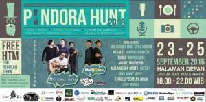 Pandora Hunt 2016 | 23 - 25 September 2016 | Halaman Depan Jogja Bay Waterpark | 10.00 - 22.00 WIB