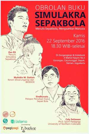 Obrolan Buku 'Simulakra Sepakbola' | 22 September 2016 | 18.30 WIB | DOngengkopi & Indiebook