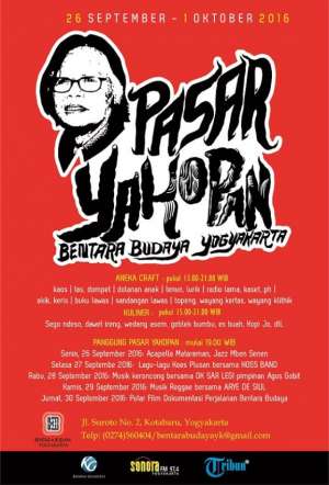 Pasar Yakopan | 26 September - 01 Oktober 2016 | Bentara Budaya Yogyakarta