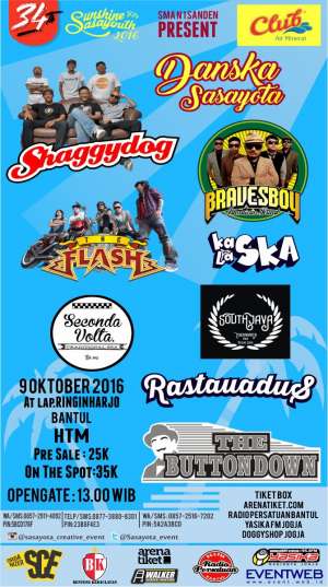 Danska Sasayota | 09 Oktober 2016 | 13.00 WIB | Lapangan Ringinharjo Bantul