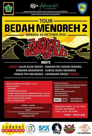 Tour Bedah Menoreh 2 "Jelajah Samigaluh" | 16 Oktober 2016 | 07.00 WIB | Alun-alun Wates