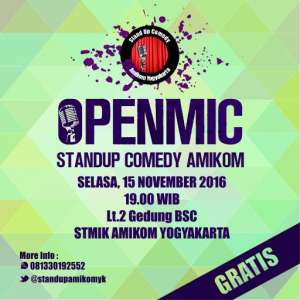 Openmic Standup Comedy Amikom