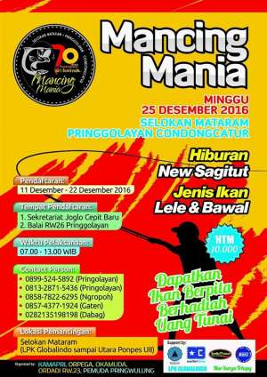 Mancing Mania Dalam Rangka HUT 70th Condong Catur