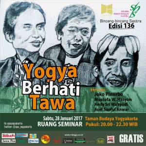 Bincang-bincang sastra "Yogya Berhati Tawa"
