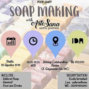 NATURAL SOAP MAKING WORKSHOP with Artesana Soap