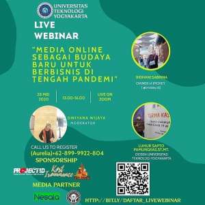 Webinar &ldquo;Media Online sebagai Budaya Baru untuk Berbisnis di Tengah Pandemi&rdquo; 