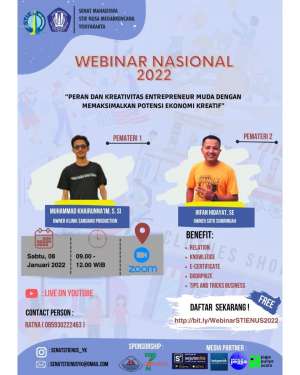 &ldquo;Peran dan Kreativitas Entrepreneur Muda dengan Memaksimalkan Potensi Ekonomi Kreatif&rdquo;