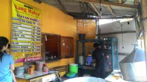 Daftar menu di Siomay Kang Wahyu