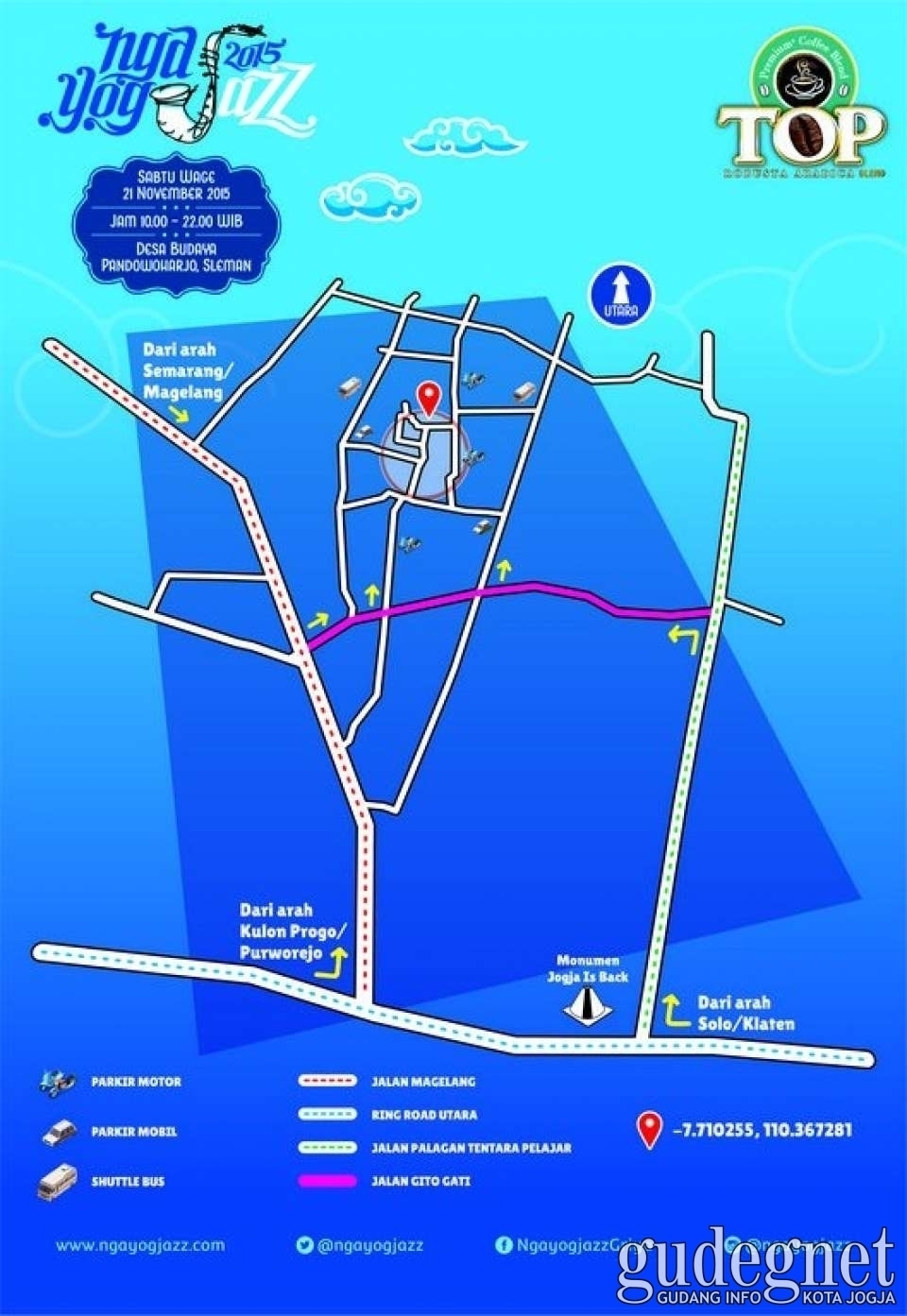 Penunjuk Arah, Denah Lokasi, dan Daftar Penampil Ngayogjazz 2015 Penunjuk Arah, Denah Lokasi, dan Daftar Penampil Ngayogjazz 2015
