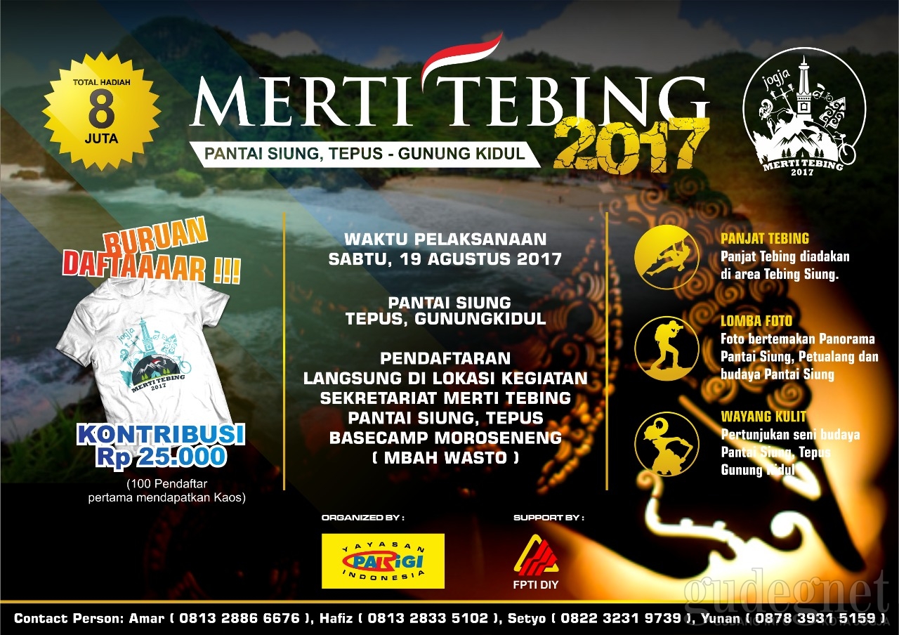 Hadiri Merti Tebing Pantai Siung, Kolaborasi Alam dan Panjat Tebing Hadiri Merti Tebing Pantai Siung, Kolaborasi Alam dan Panjat Tebing