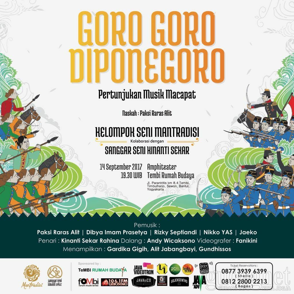 Saksikan Pertunjukan Macapat Bertajuk Goro-goro Diponegoro Saksikan Pertunjukan Macapat Bertajuk Goro-goro Diponegoro
