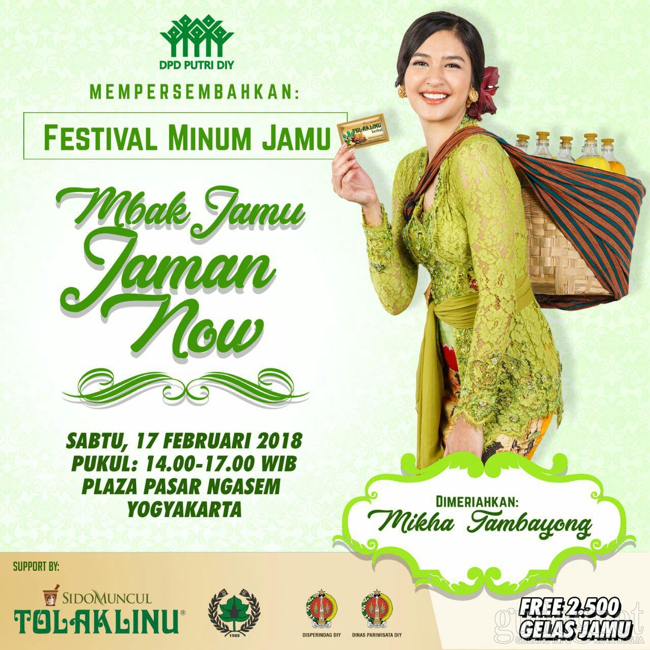 Mikha Tambayong Bakal Meriahkan Festival Minum Jamu Mikha Tambayong Bakal Meriahkan Festival Minum Jamu