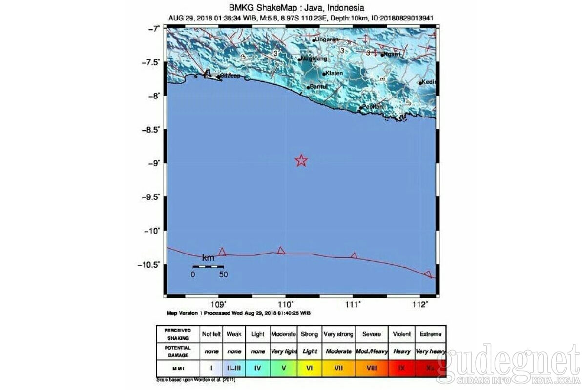 Gempa Tektonik Dini Hari Jogja Diakibatkan Thrust Fault Gempa Tektonik Dini Hari Jogja Diakibatkan Thrust Fault