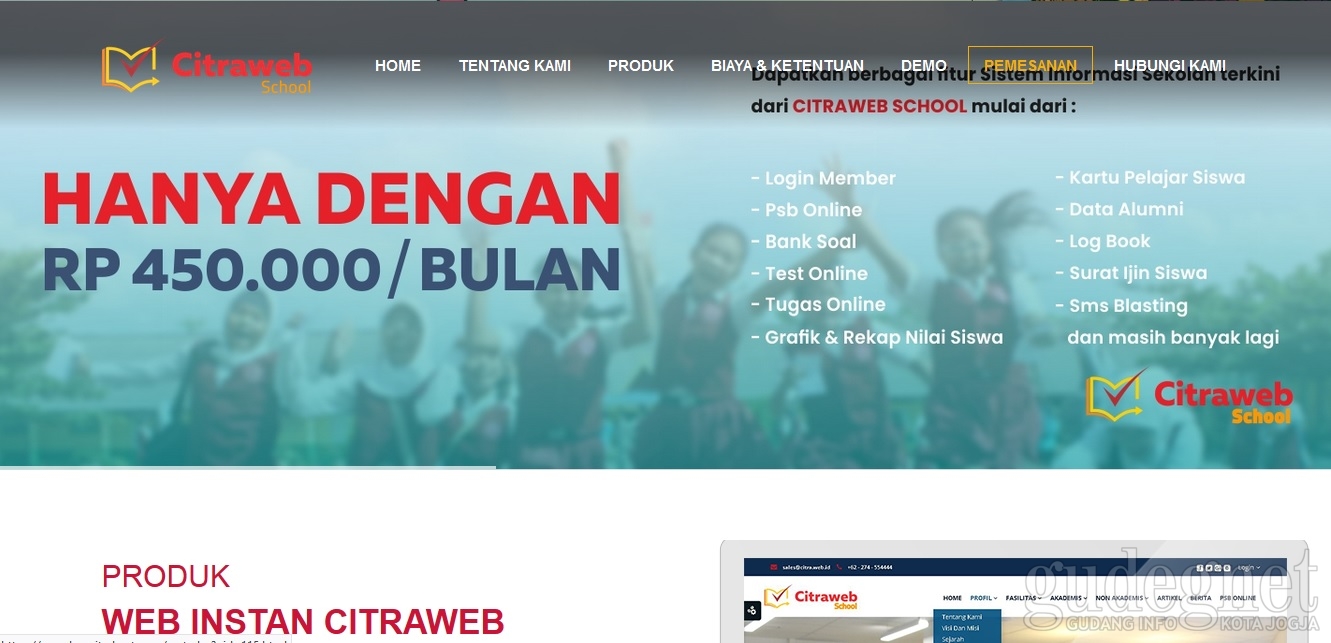 Cara Mudah Pesan Web Sekolah Instan Citraweb School
