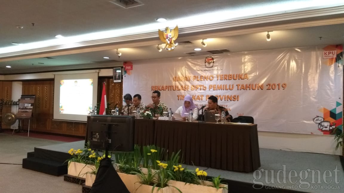 KPU DIY Gelar Rapat Pleno Rekapitulasi DPTb KPU DIY Gelar Rapat Pleno Rekapitulasi DPTb