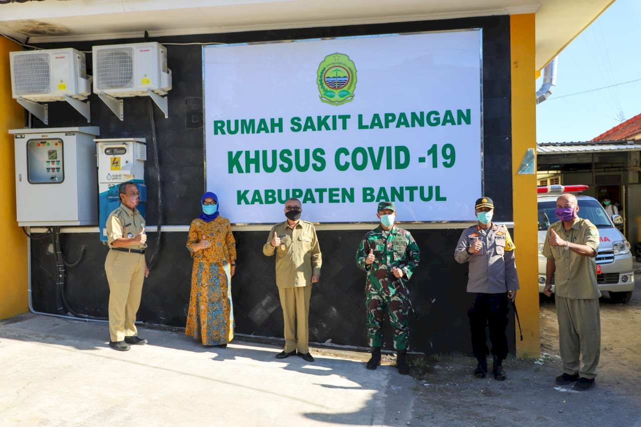 Bupati Bantul Resmikan RS Lapangan Khusus Covid-19 Bupati Bantul Resmikan RS Lapangan Khusus Covid-19