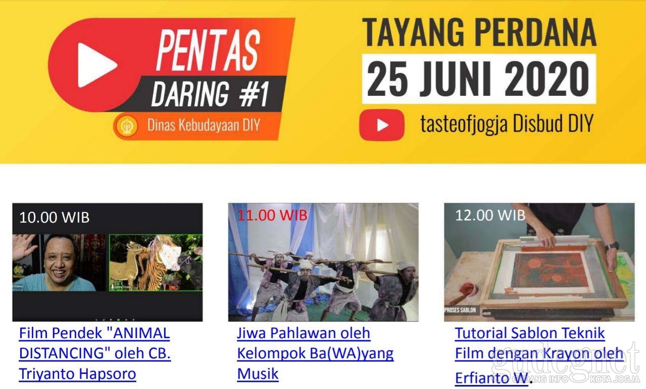 Jadwal Tayang Perdana Agenda Budaya Disbud DIY Hari Ini Jadwal Tayang Perdana Agenda Budaya Disbud DIY Hari Ini