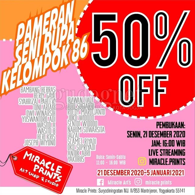 Kelompok 86 Gelar Pameran '50% Off' Kelompok 86 Gelar Pameran '50% Off'