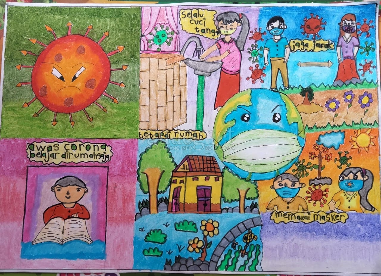 Pesta Gambar, Kisah Pandemi Covid 19 dalam Gambar Anak Pesta Gambar, Kisah Pandemi Covid 19 dalam Gambar Anak