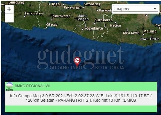 Gempa Getarkan Bantul Dua Kali Gempa Getarkan Bantul Dua Kali