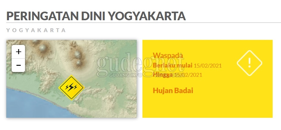 Potensi Hujan Badai Terjadi di DIY Hari Ini Potensi Hujan Badai Terjadi di DIY Hari Ini