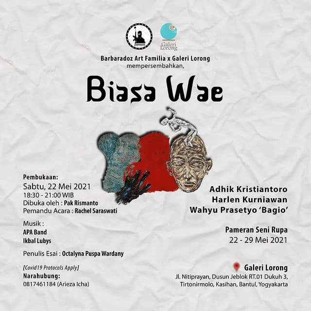 Galeri Lorong akan Gelar Pameran 'Biasa Wae' Galeri Lorong akan Gelar Pameran 'Biasa Wae'