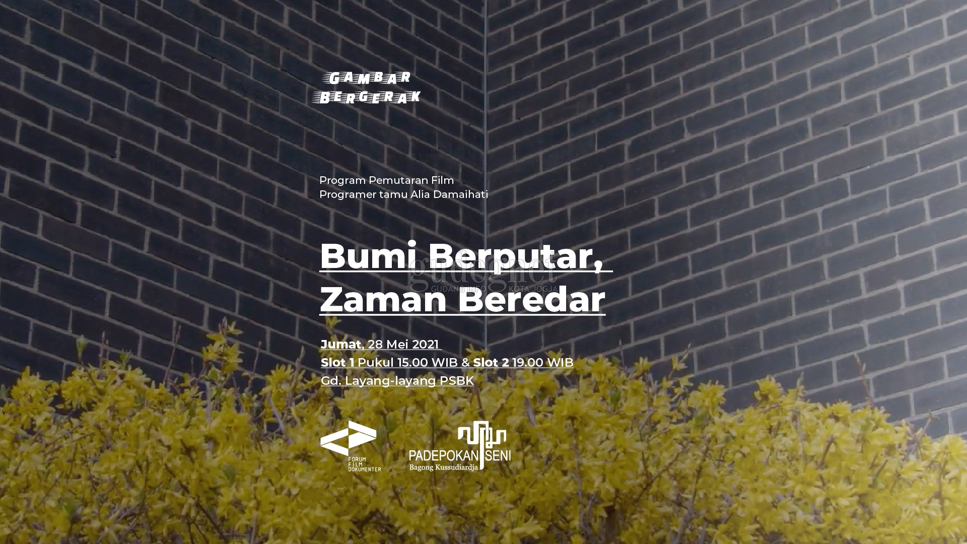 Berikan Ruang Tonton Alternatif, PSBK dan FFD Persembahkan 'Gambar Bergerak'