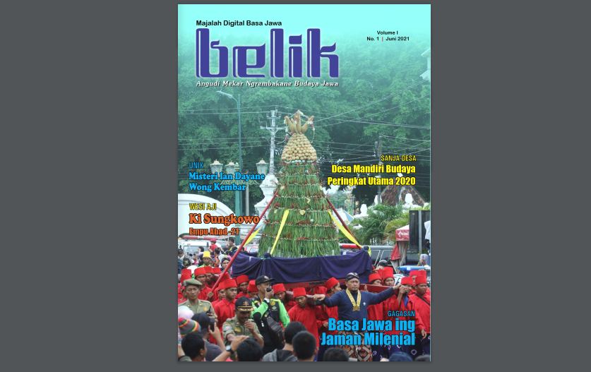 Majalah Belik: Menjaga Budaya Melalui Majalah Majalah Belik: Menjaga Budaya Melalui Majalah