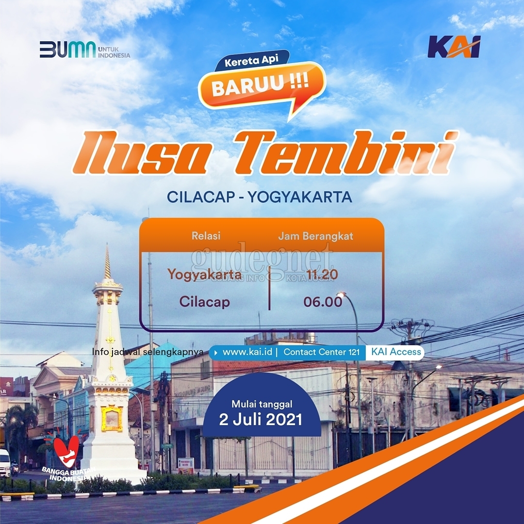 KAI Daop 6 Yogyakarta Luncurkan KA Nusa Tembini Relasi Yogyakarta-Cilacap KAI Daop 6 Yogyakarta Luncurkan KA Nusa Tembini Relasi Yogyakarta-Cilacap
