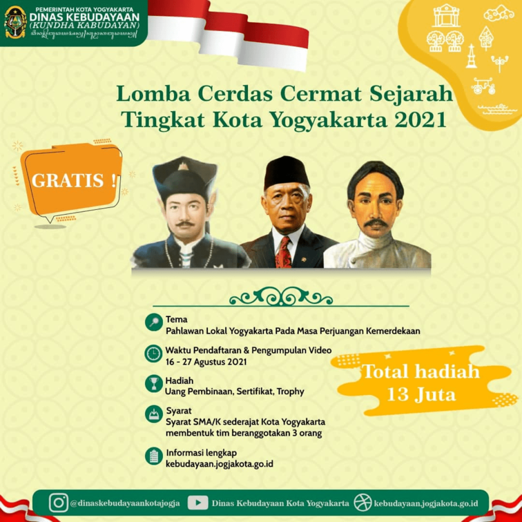 Pemkot Yogya Selenggarakan Lomba Cerdas Cermat Sejarah Pemkot Yogya Selenggarakan Lomba Cerdas Cermat Sejarah
