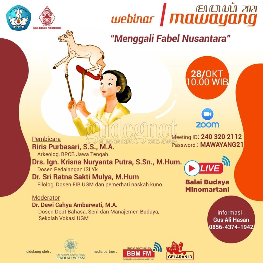 Mawayang 2021 Hadirkan Webinar tentang Fabel dan Festival Wayang Kancil Mawayang 2021 Hadirkan Webinar tentang Fabel dan Festival Wayang Kancil