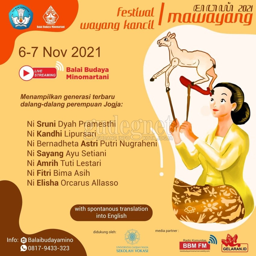 Ini Jadwal Mawayang 2021, Ada Festival Wayang Kancil Ini Jadwal Mawayang 2021, Ada Festival Wayang Kancil