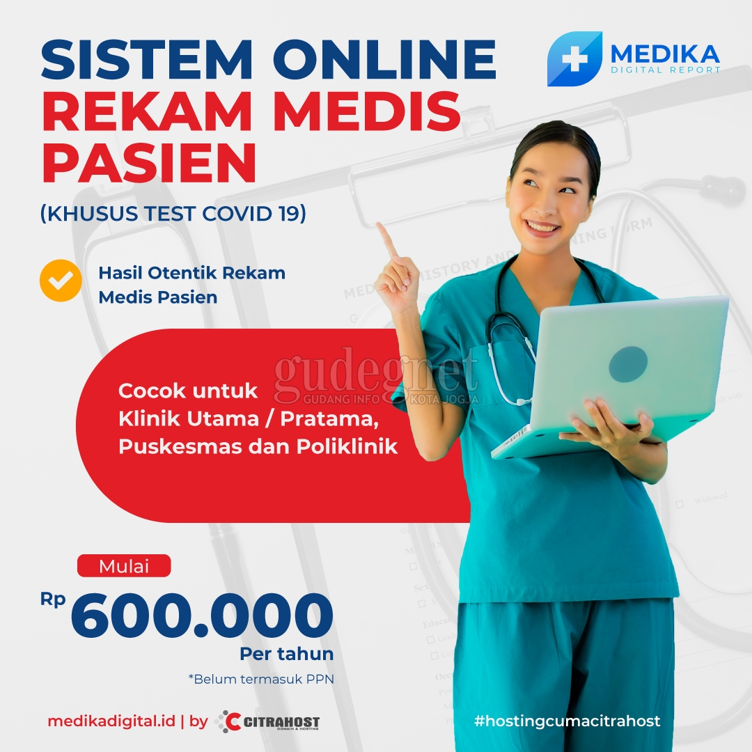 Medika Digital, Sistem Online Rekam Medis Pasien Khusus Test Covid-19 Medika Digital, Sistem Online Rekam Medis Pasien Khusus Test Covid-19