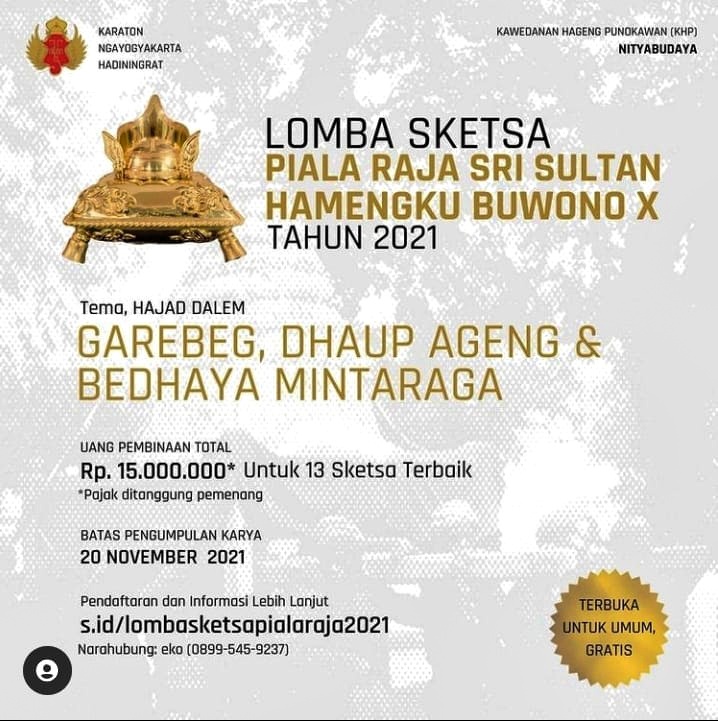 Keraton Adakan Lomba Sketsa Piala Raja 2021, Ini Ketentuan dan Cara Daftarnya Keraton Adakan Lomba Sketsa Piala Raja 2021, Ini Ketentuan dan Cara Daftarnya