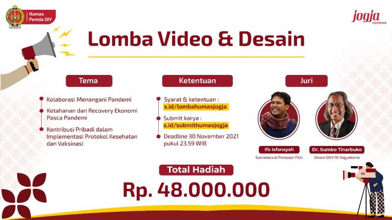 Pemda Gelar Lomba Video Pendek dan Poster Tema Pandemi, Total Hadiah 48 Juta Pemda Gelar Lomba Video Pendek dan Poster Tema Pandemi, Total Hadiah 48 Juta