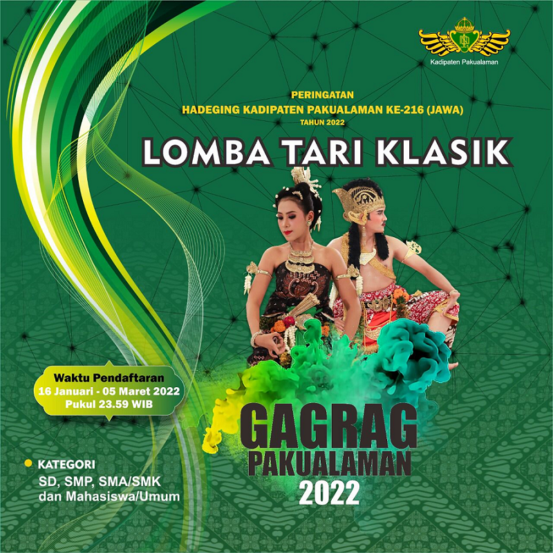 Kadipaten Pakualaman Gelar Lomba Tari Klasik, Ini Ketentuannya Kadipaten Pakualaman Gelar Lomba Tari Klasik, Ini Ketentuannya