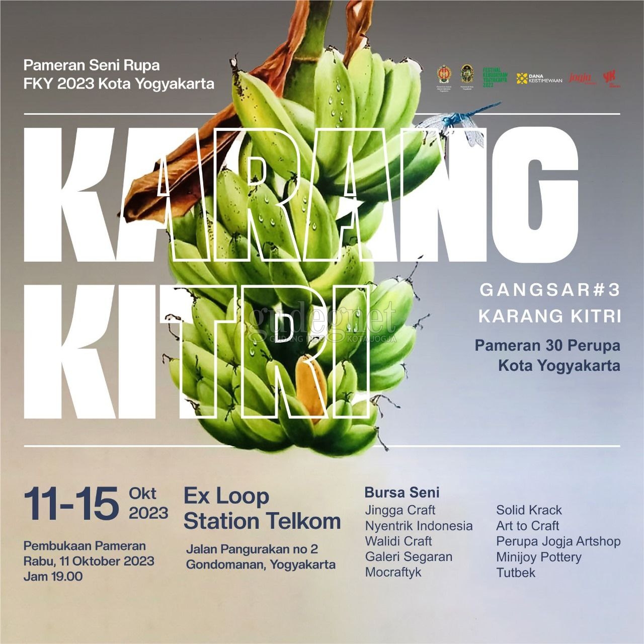 Pameran Seni Rupa FKY 2023 Kota Yogyakarta GANGSAR# 3 KARANG KITRI Pameran Seni Rupa FKY 2023 Kota Yogyakarta GANGSAR# 3 KARANG KITRI